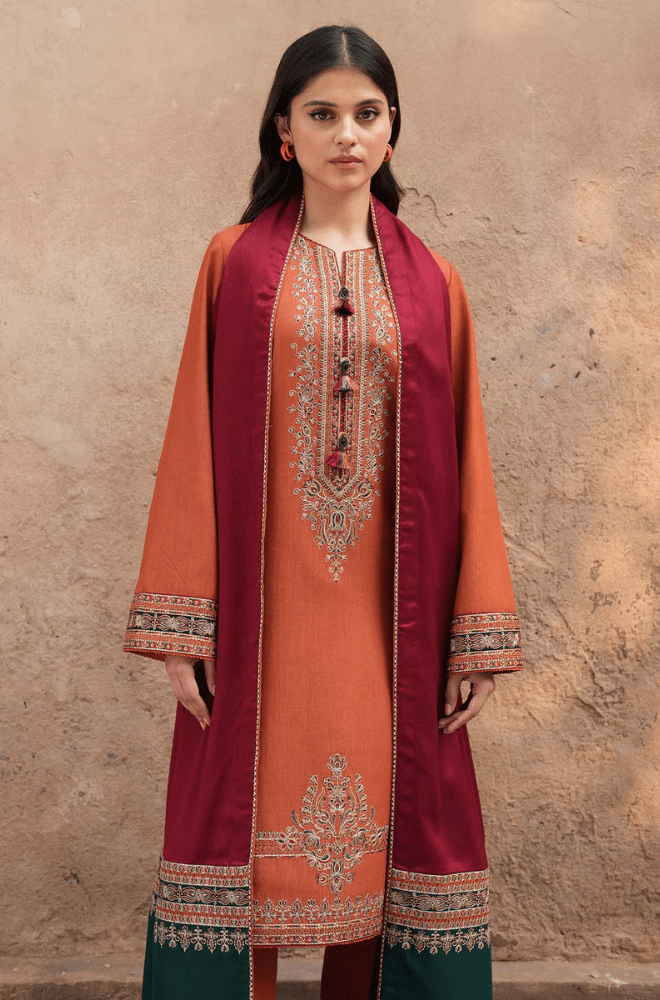 Summer 3PC Lawn Embroidered Suit - BFB0223 - | BlueFery