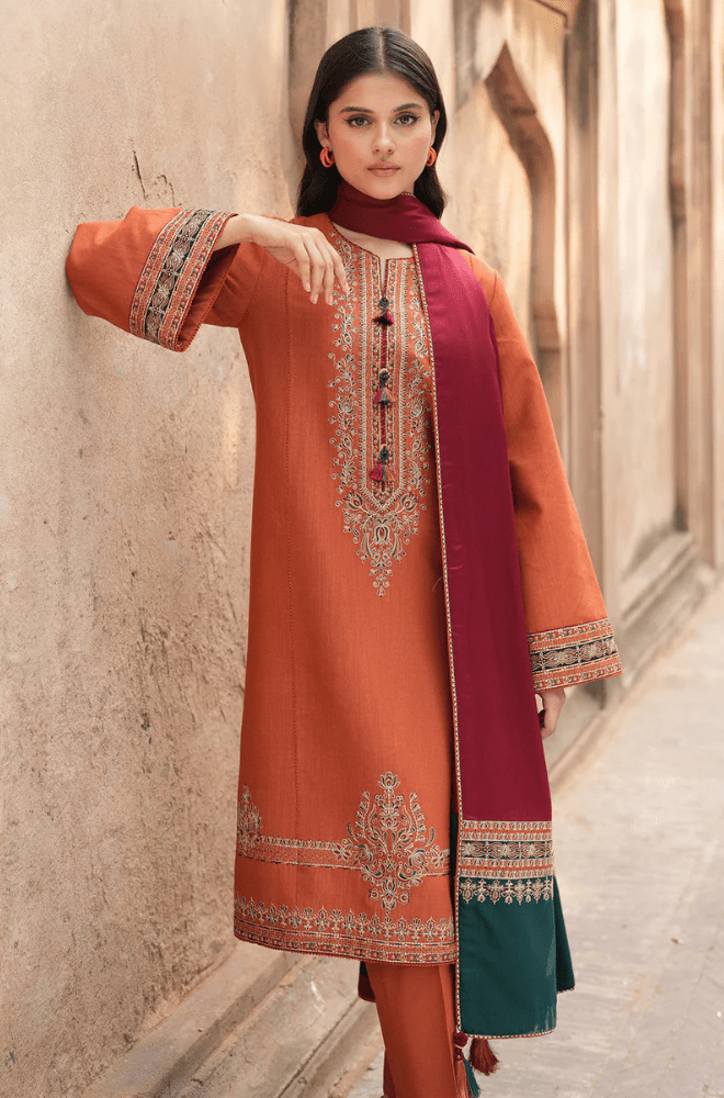 Summer 3PC Lawn Embroidered Suit - BFB0223 - | BlueFery
