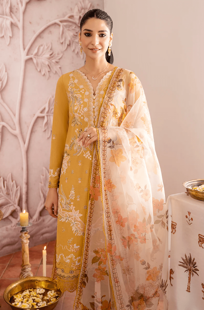 Summer 3PC Lawn Embroidered Suit - BFB0238 - | BlueFery