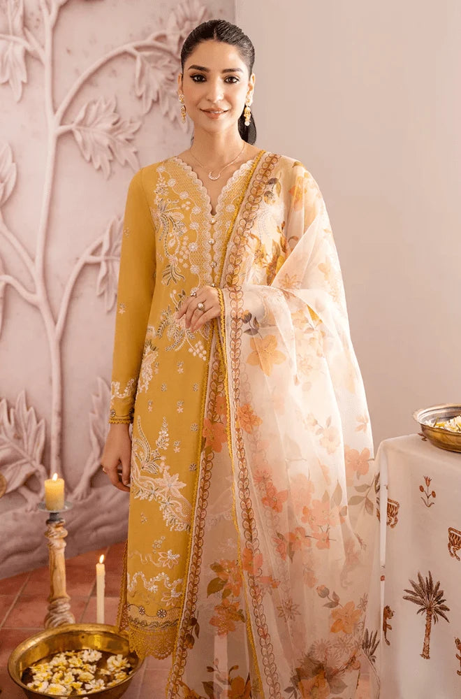 CROSS STITCH - 3PC Lawn Embroidered Shirt with Monar Printed Dupatta and Trouseruit - BFB0238