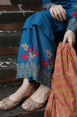 Summer 3PC Lawn Embroidered Suit - BFB0242 - | BlueFery