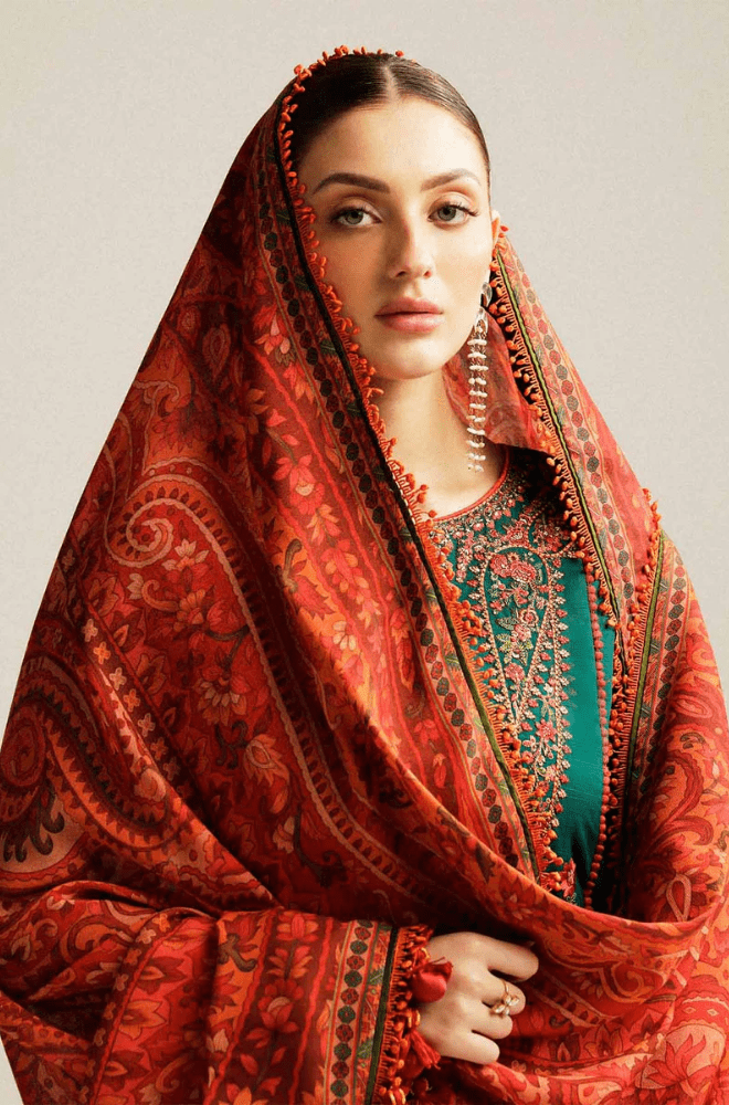 Summer 3PC Lawn Embroidered Suit - BFB02490 - | BlueFery