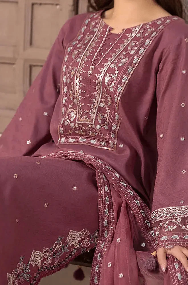 ALLYS - 3PC Lawn Embroidered Shirt with Lawn Embroidered Dupatta and Trouser - BFB02900