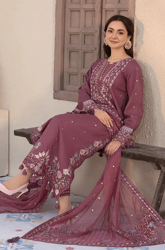 Summer 3PC Lawn Embroidered Suit - BFB02900 - New Arrivals | BlueFery