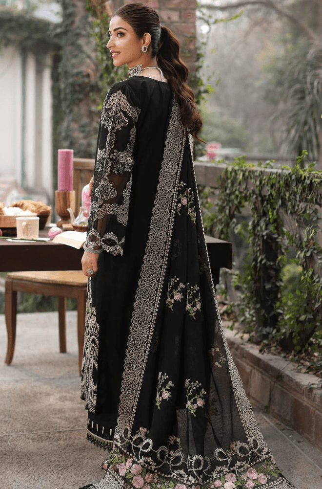 Summer 3PC Lawn Embroidered Suit - BFB04310 - luxury | BlueFery