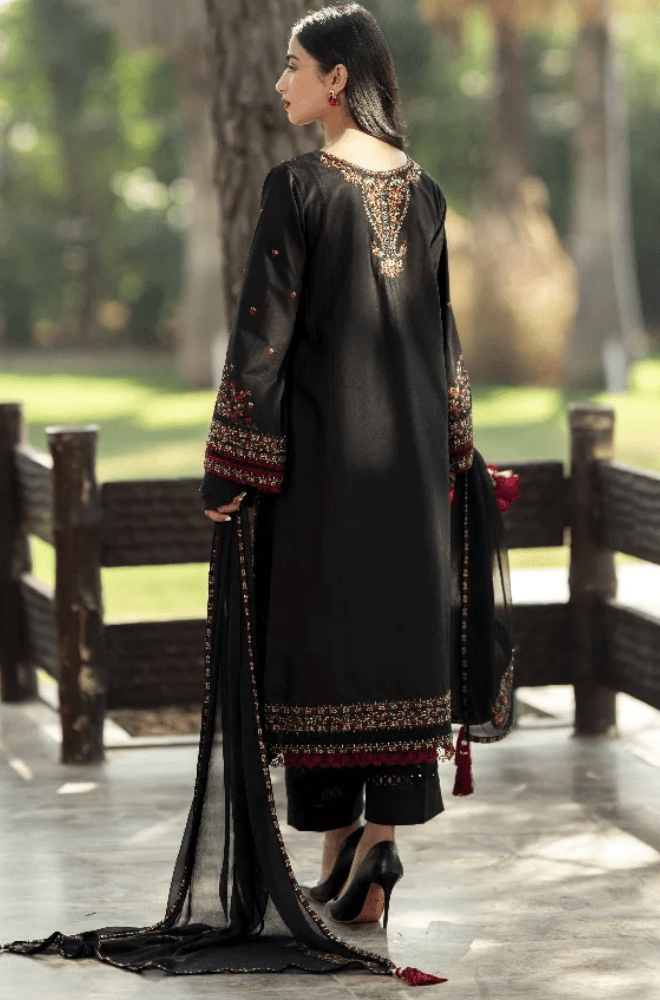 Summer 3PC Lawn Embroidered Suit - BFB0453 - | BlueFery