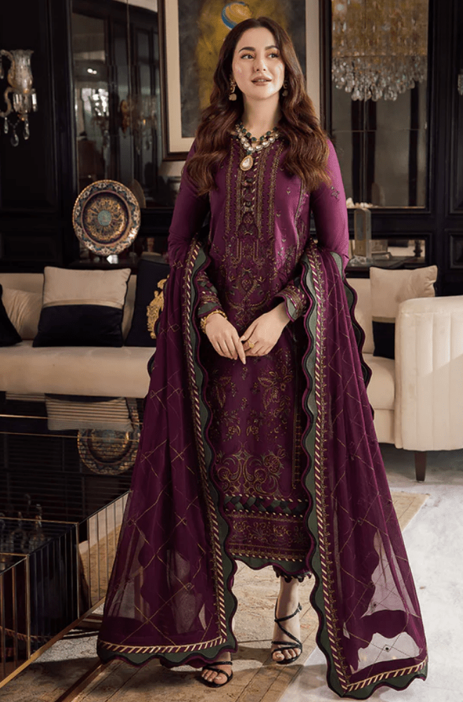 Summer 3PC Lawn Embroidered Suit - BFB05310 - | BlueFery