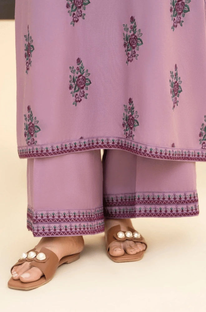 Lazuli - 3PC Dhanak Embroidered Shirt With Dhanak Embroidered Dupatta and Trouser - BFB0996