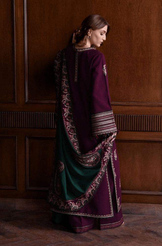Summer 3PC Lawn Embroidered Suit - BFB0566 - luxury | BlueFery