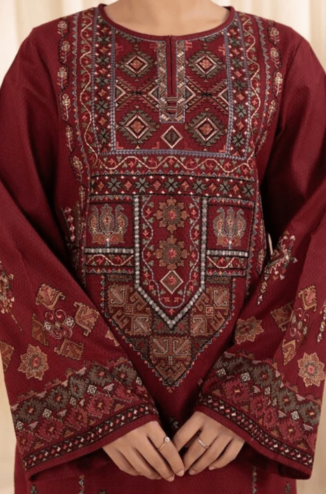 Summer 3PC Lawn Embroidered Suit - BFB0594 - | BlueFery