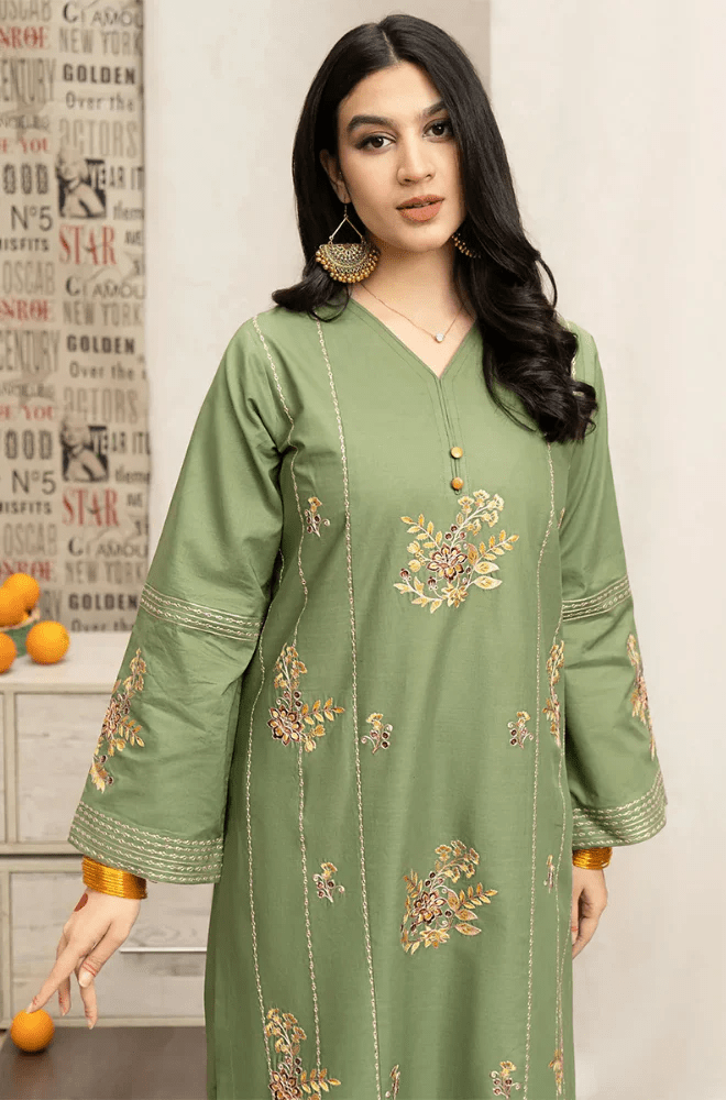 Summer 3PC Lawn Embroidered Suit - BFB0596 - | BlueFery