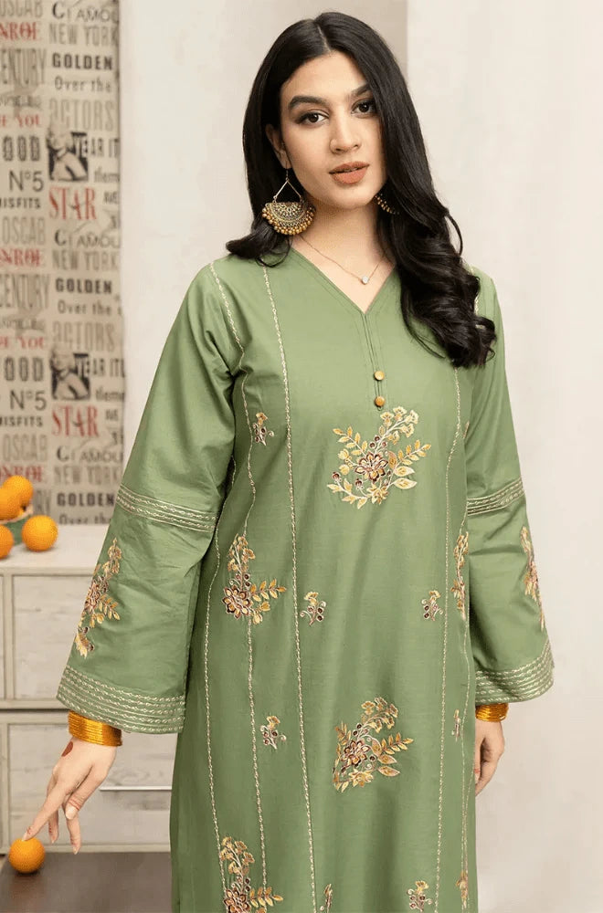 URGE - 3PC Lawn Embroidered Shirt with Lawn Printed Dupatta and Trouser - BFB0596