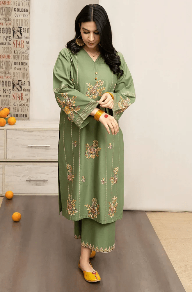 Summer 3PC Lawn Embroidered Suit - BFB0596 - | BlueFery