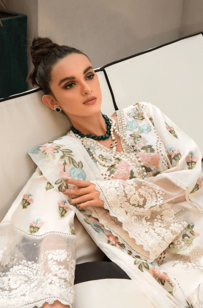 Summer 3PC Lawn Embroidered Suit - BFB0597 - | BlueFery