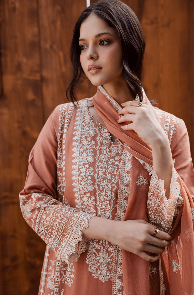 Summer 3PC Lawn Embroidered Suit - BFB0609 - New Arrivals | BlueFery