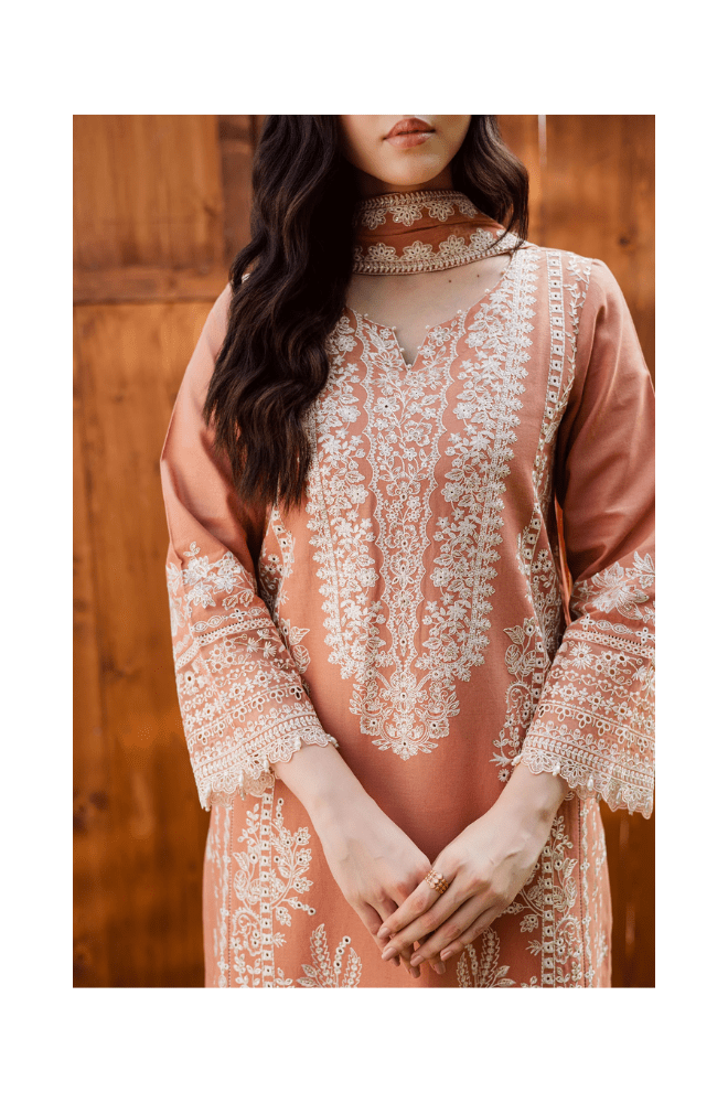 Summer 3PC Lawn Embroidered Suit - BFB0609 - New Arrivals | BlueFery