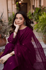 Summer 3PC Lawn Embroidered Suit - BFB0611 - New Arrivals | BlueFery