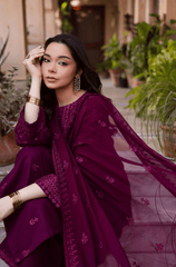 Summer 3PC Lawn Embroidered Suit - BFB0611 - New Arrivals | BlueFery