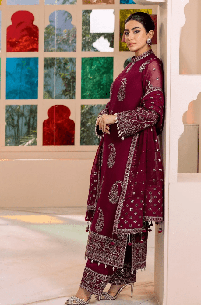 Summer 3PC Lawn Embroidered Suit - BFB0617 - | BlueFery