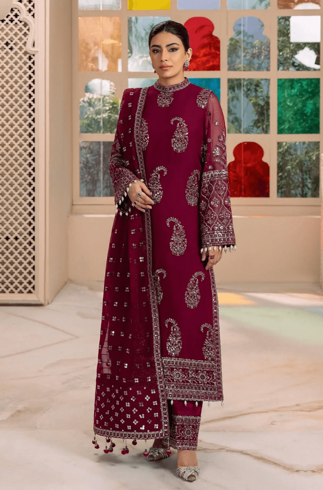 Summer 3PC Lawn Embroidered Suit - BFB0617 - | BlueFery