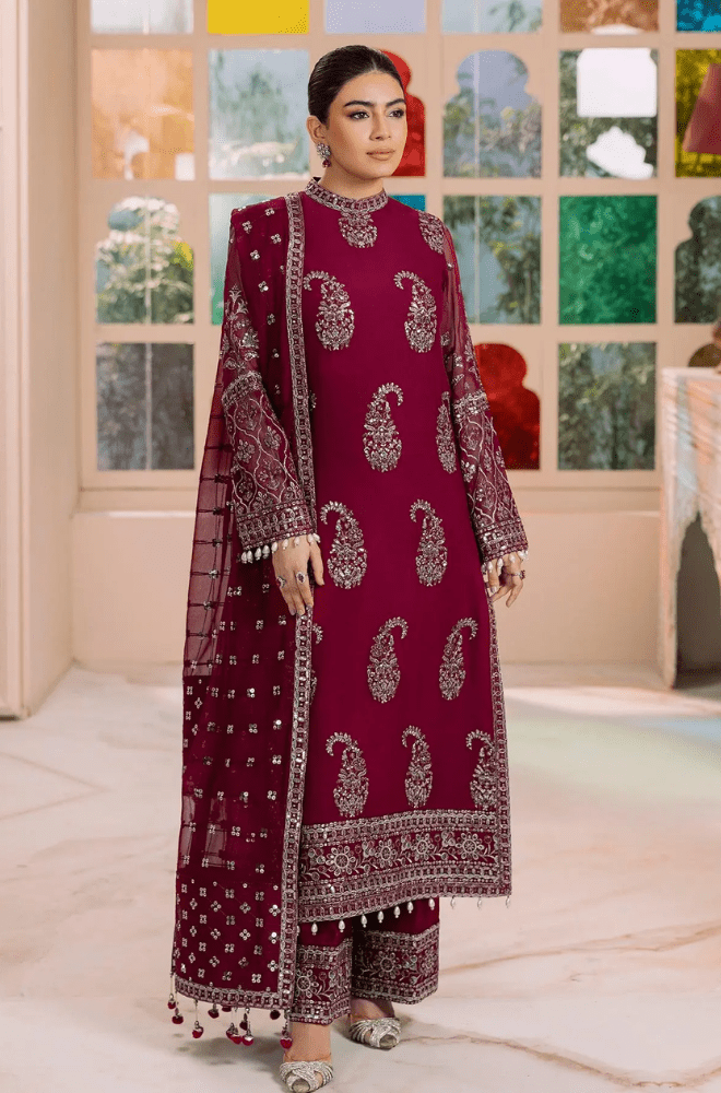 Summer 3PC Lawn Embroidered Suit - BFB0617 - | BlueFery