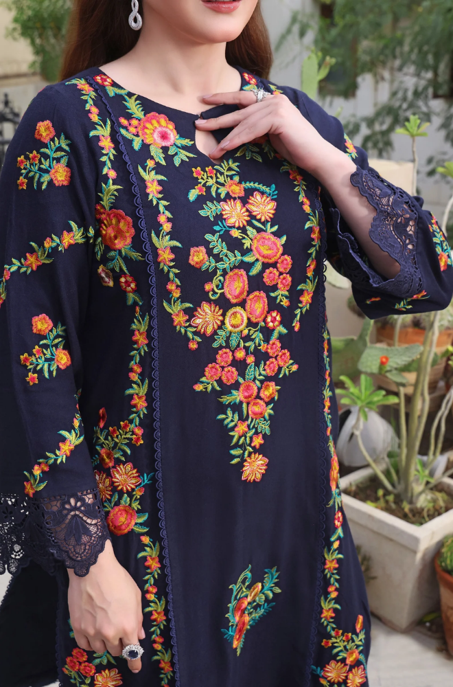 Summer 3PC Lawn Embroidered Suit - BFB0639 - New Arrivals | BlueFery