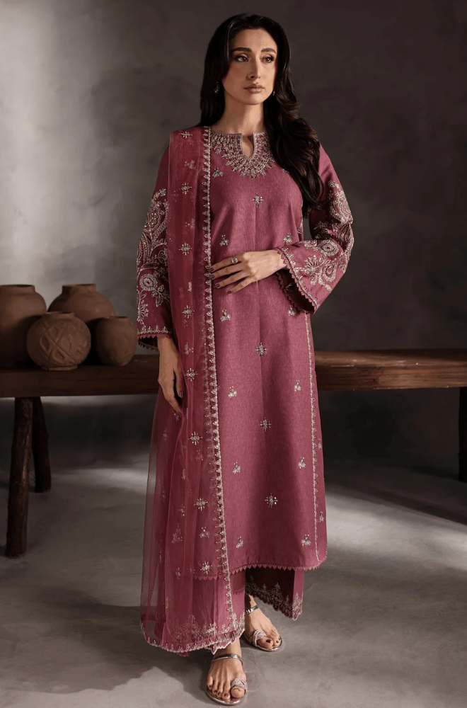 Summer 3PC Lawn Embroidered Suit - BFB0644 - New Arrivals | BlueFery