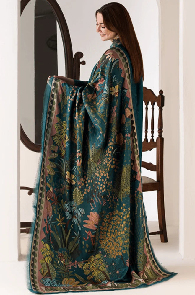 SOBIA NAZIR -3PC Lawn Embroidered Shirt with Chiffon Printed Dupatta and Trouser - BFB0645