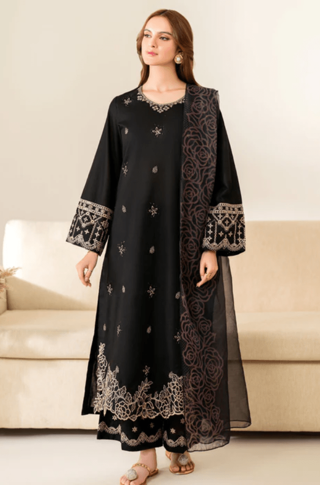 Summer 3PC Lawn Embroidered Suit - BFB0657 - New Arrivals | BlueFery