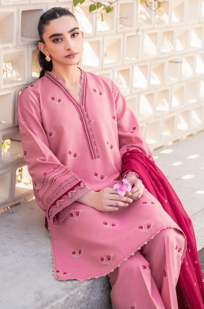 Summer 3PC Lawn Embroidered Suit - BFB0658 - New Arrivals | BlueFery