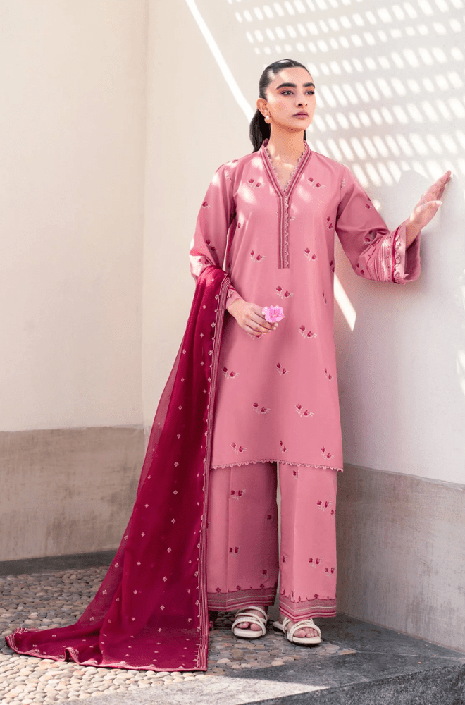Summer 3PC Lawn Embroidered Suit - BFB0658 - New Arrivals | BlueFery