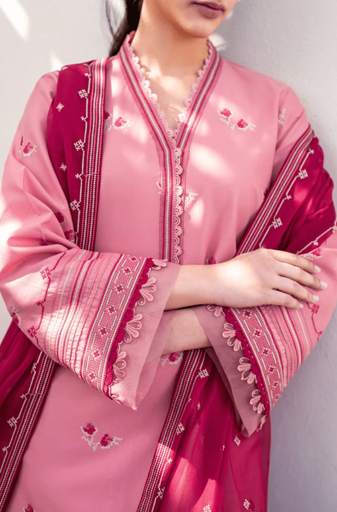 Summer 3PC Lawn Embroidered Suit - BFB0658 - New Arrivals | BlueFery