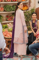 Summer 3PC Lawn Embroidered Suit - BFB0660 - | BlueFery