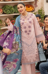Summer 3PC Lawn Embroidered Suit - BFB0660 - | BlueFery