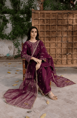 Summer 3PC Lawn Embroidered Suit - BFB0662 - New Arrivals | BlueFery