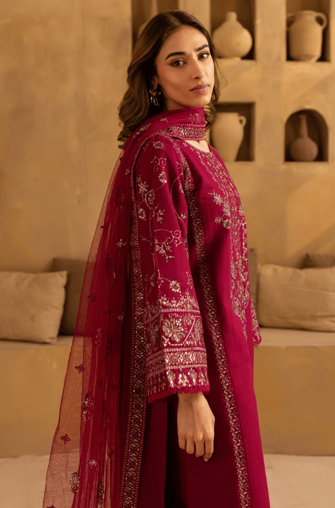 Summer 3PC Lawn Embroidered Suit - BFB0663 - New Arrivals | BlueFery