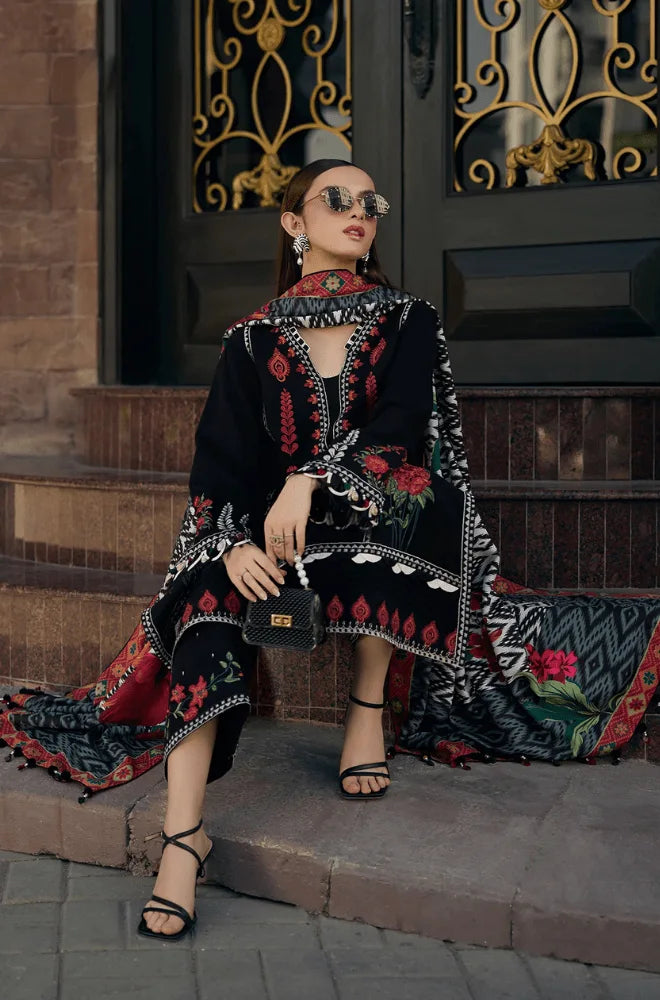 Charizma - 3PC Lawn Embroidered Shirt with Monar Printed Dupatta and Trouser - BFB0668