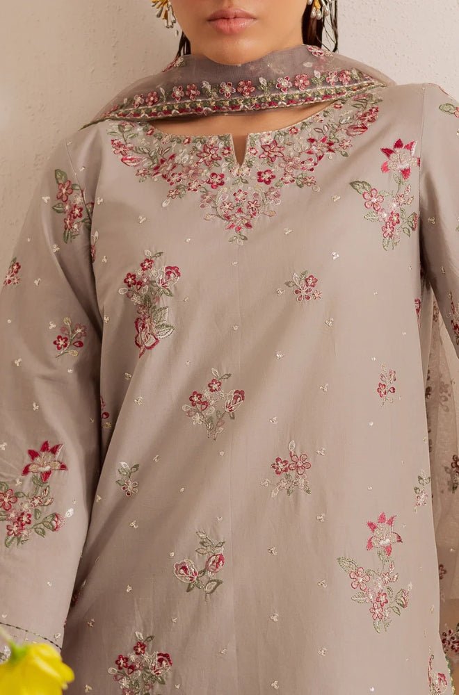 Summer 3PC Lawn Embroidered Suit - BFB0678 - New Arrivals | BlueFery