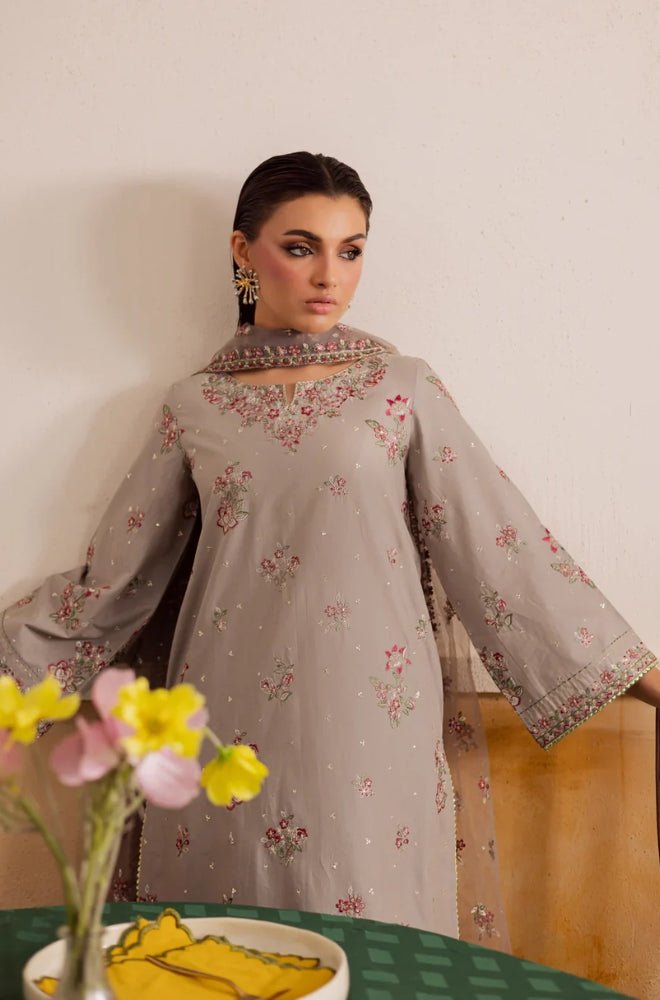 Summer 3PC Lawn Embroidered Suit - BFB0678 - New Arrivals | BlueFery
