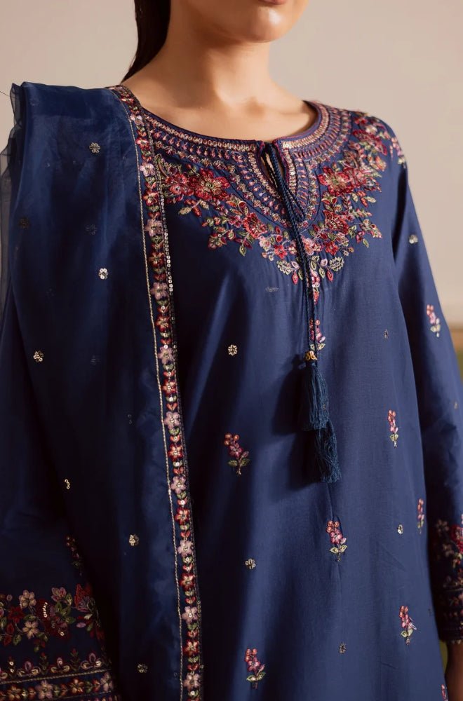 Summer 3PC Lawn Embroidered Suit - BFB0679 - New Arrivals | BlueFery