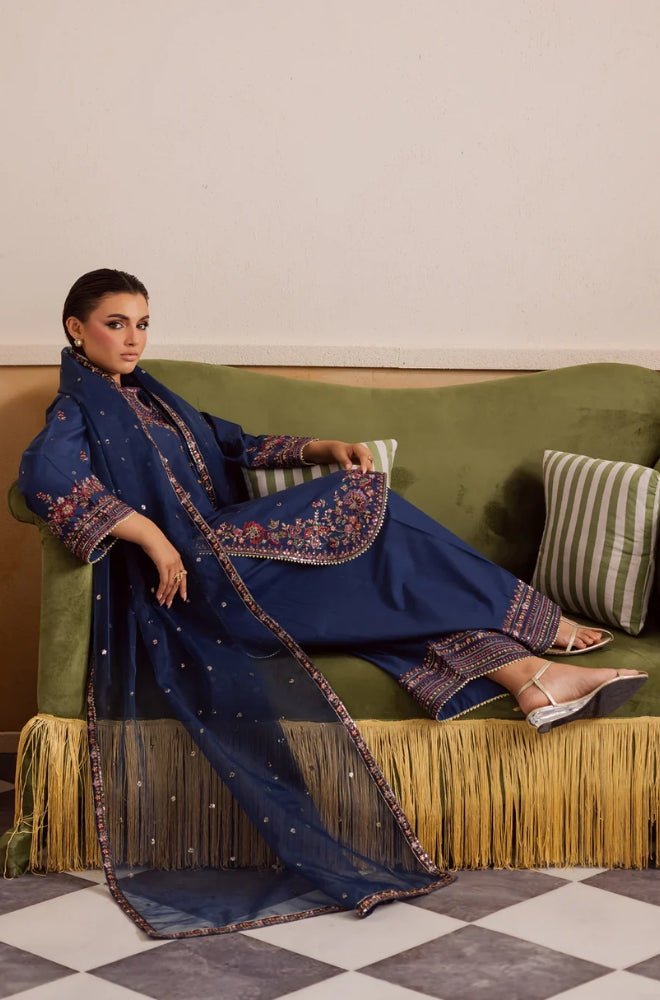Summer 3PC Lawn Embroidered Suit - BFB0679 - New Arrivals | BlueFery