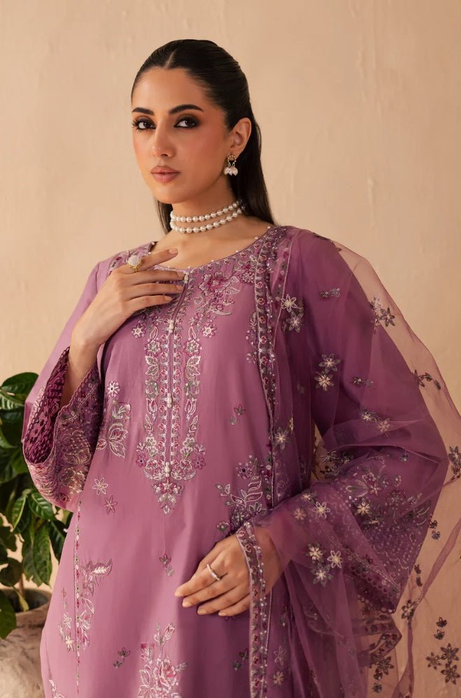 Summer 3PC Lawn Embroidered Suit - BFB0680 - New Arrivals | BlueFery