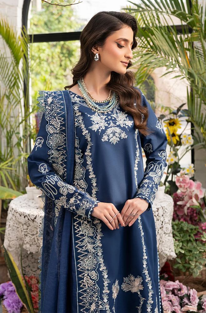 Summer 3PC Lawn Embroidered Suit - BFB0720 - New Arrivals | BlueFery