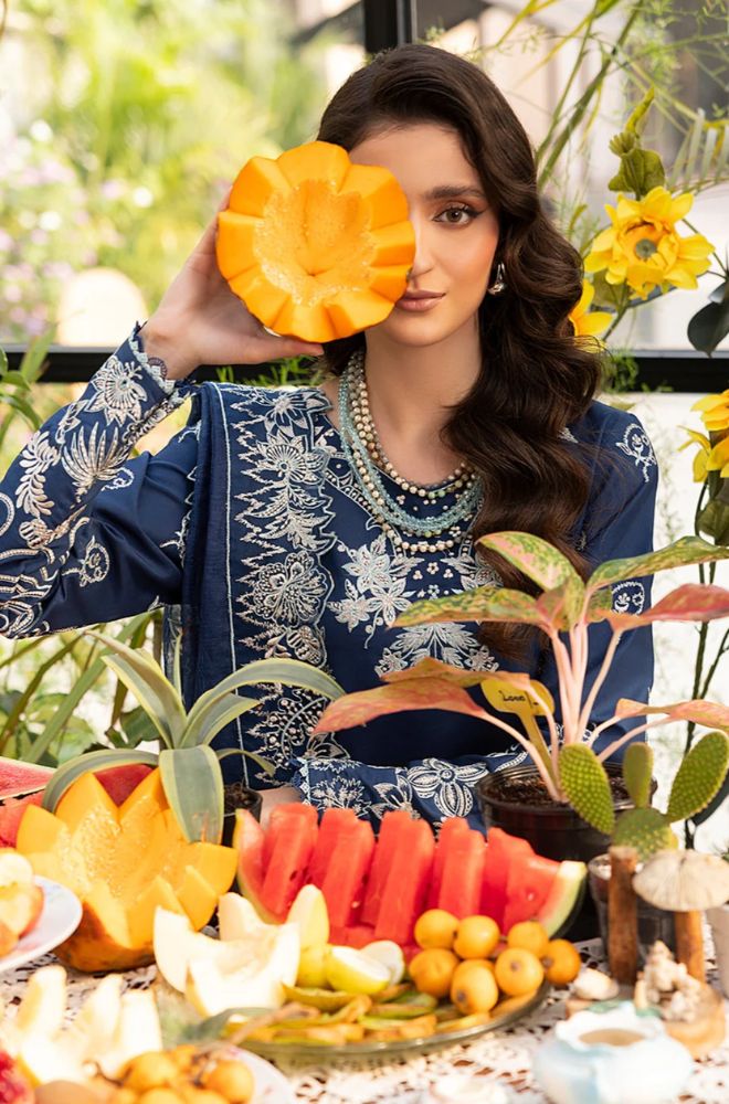 Summer 3PC Lawn Embroidered Suit - BFB0720 - New Arrivals | BlueFery