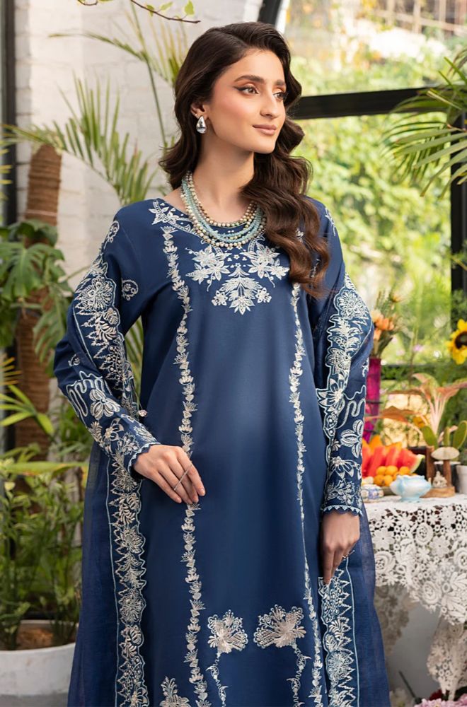 Summer 3PC Lawn Embroidered Suit - BFB0720 - New Arrivals | BlueFery