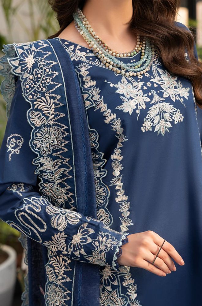 Summer 3PC Lawn Embroidered Suit - BFB0720 - New Arrivals | BlueFery