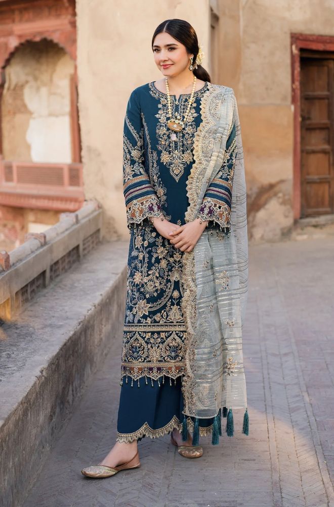 Summer 3PC Lawn Embroidered Suit - BFB0721 - New Arrivals | BlueFery