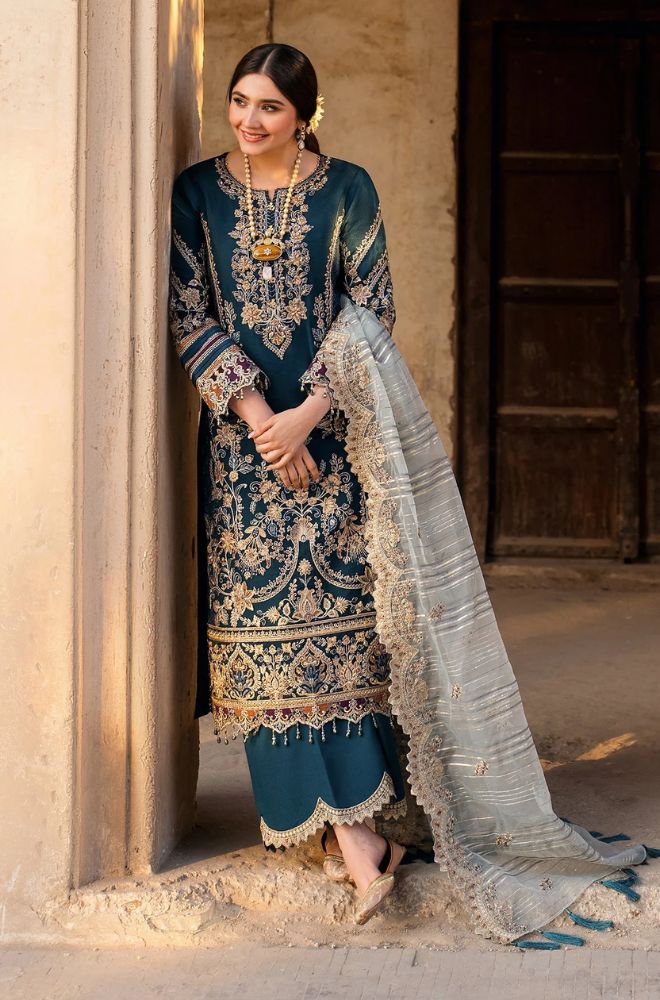 Summer 3PC Lawn Embroidered Suit - BFB0721 - New Arrivals | BlueFery