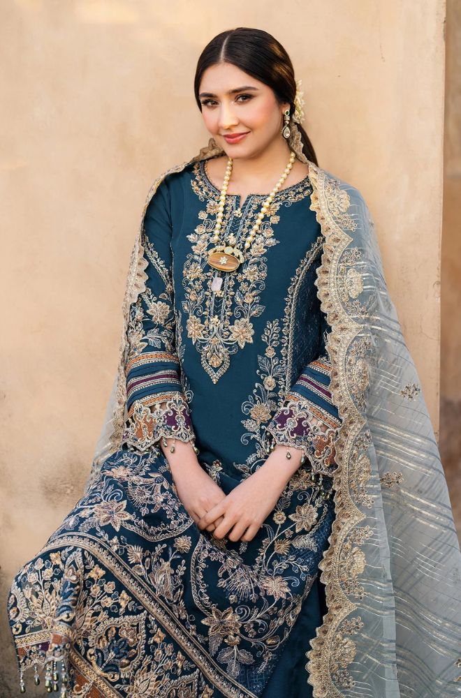 Summer 3PC Lawn Embroidered Suit - BFB0721 - New Arrivals | BlueFery