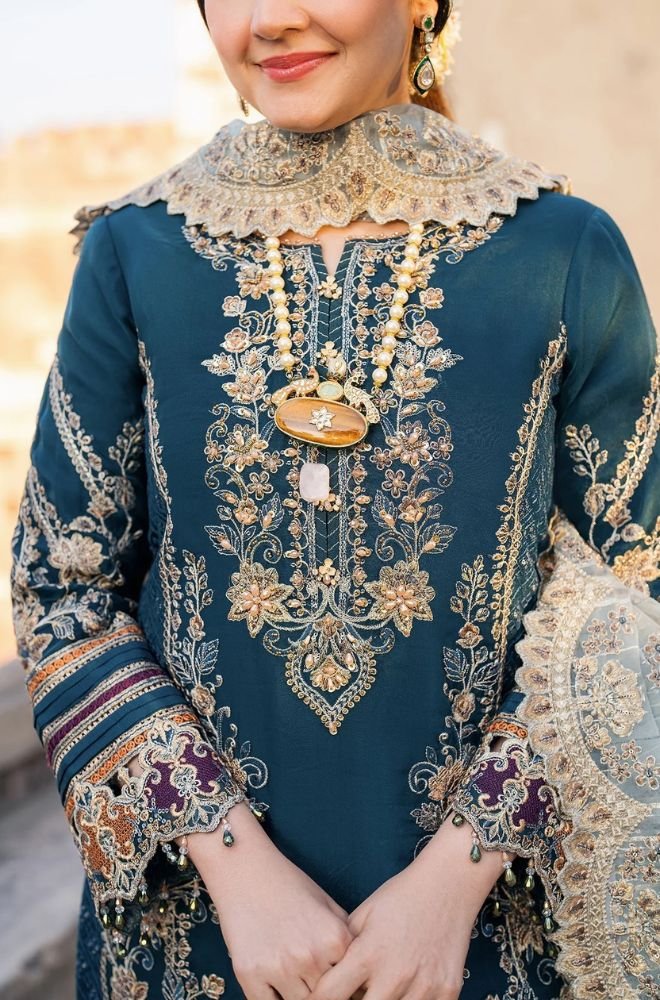 Summer 3PC Lawn Embroidered Suit - BFB0721 - New Arrivals | BlueFery